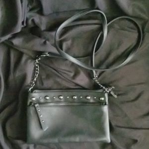 Small black Candies studded purse